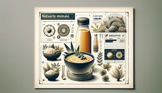 Umami Drink showcasing a fusion of savory flavors on a clean, minimalist table, inviting immediate enjoyment.